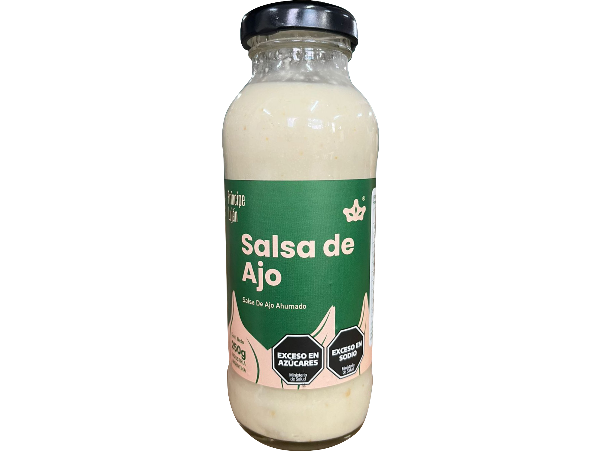 Salsa de ajo ahumada Principe Lujan 6 x 250g