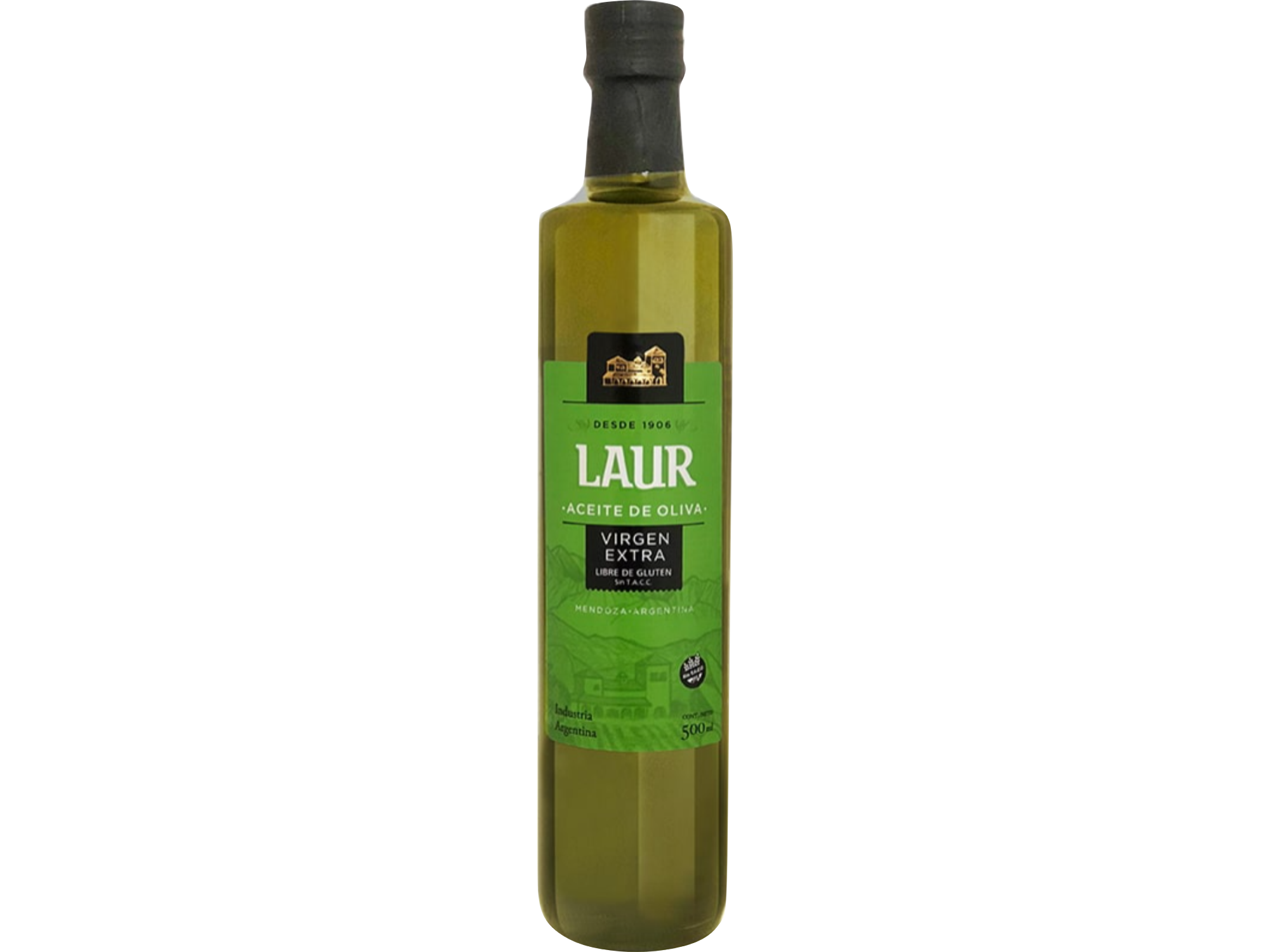 ACEITE DE OLIVA EXTRA VIRGEN LAUR 6X500CC VIDRIO