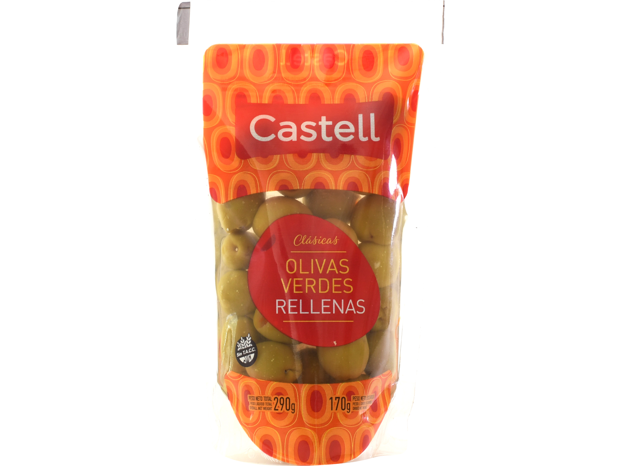 Aceituna verde Rellena Castell 12x180gr DP