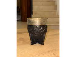 Imperial cuero y virola labrados