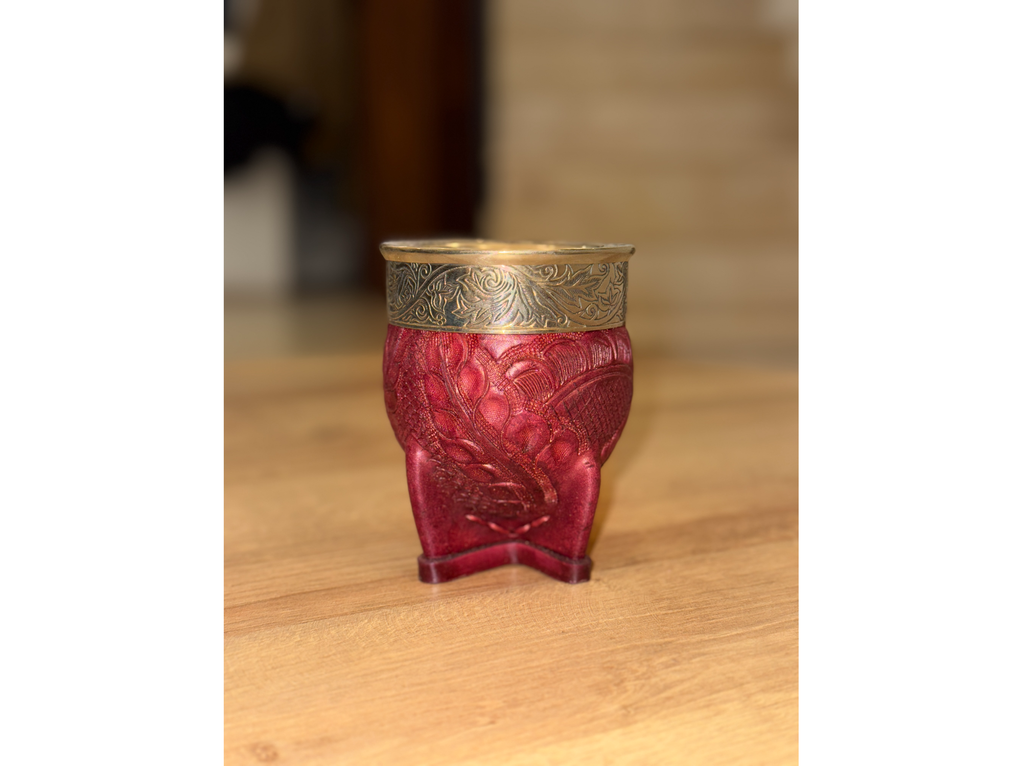 Imperial cuerlo y virola labrados