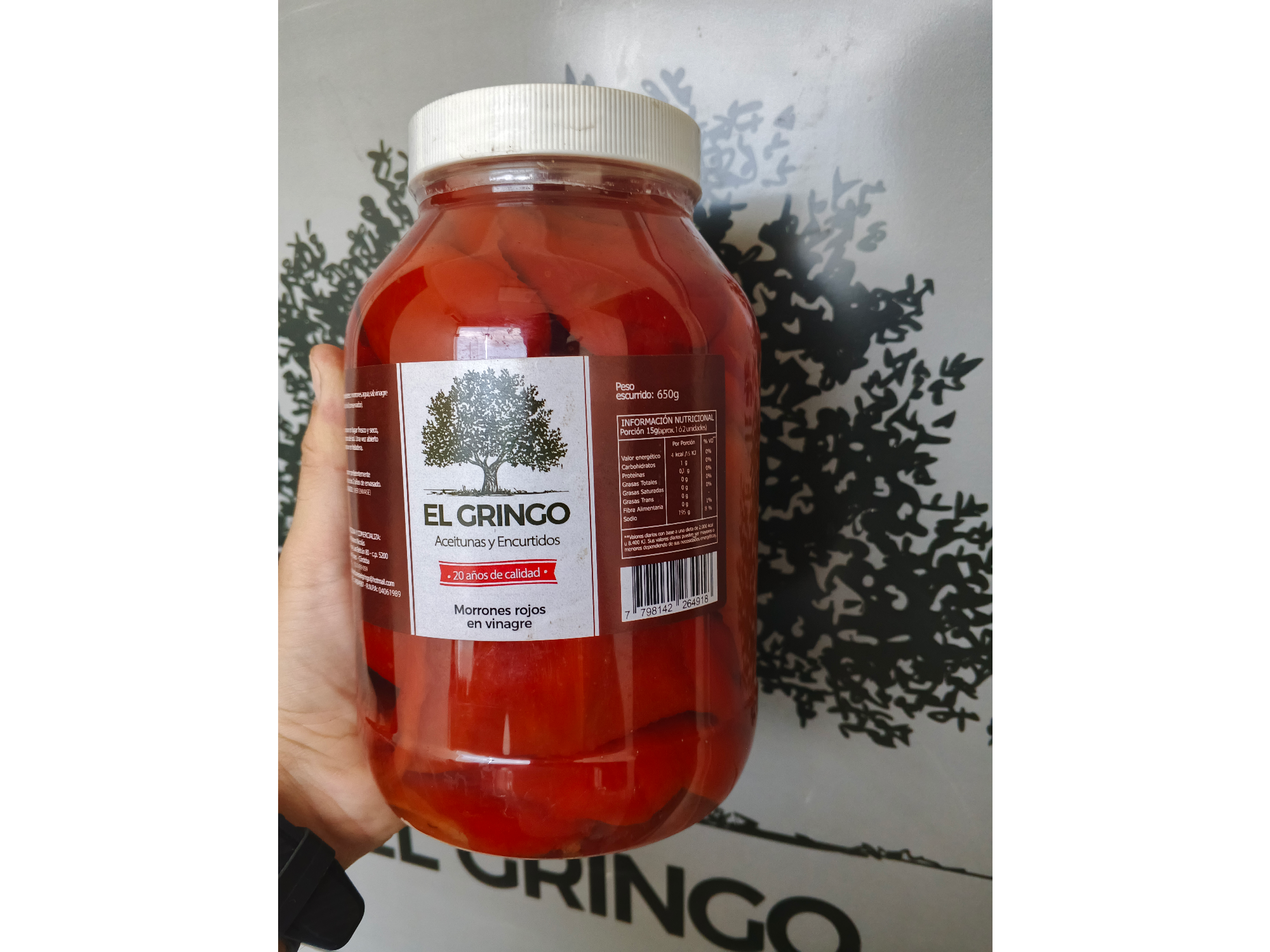 MORRON 500grs (350grs)