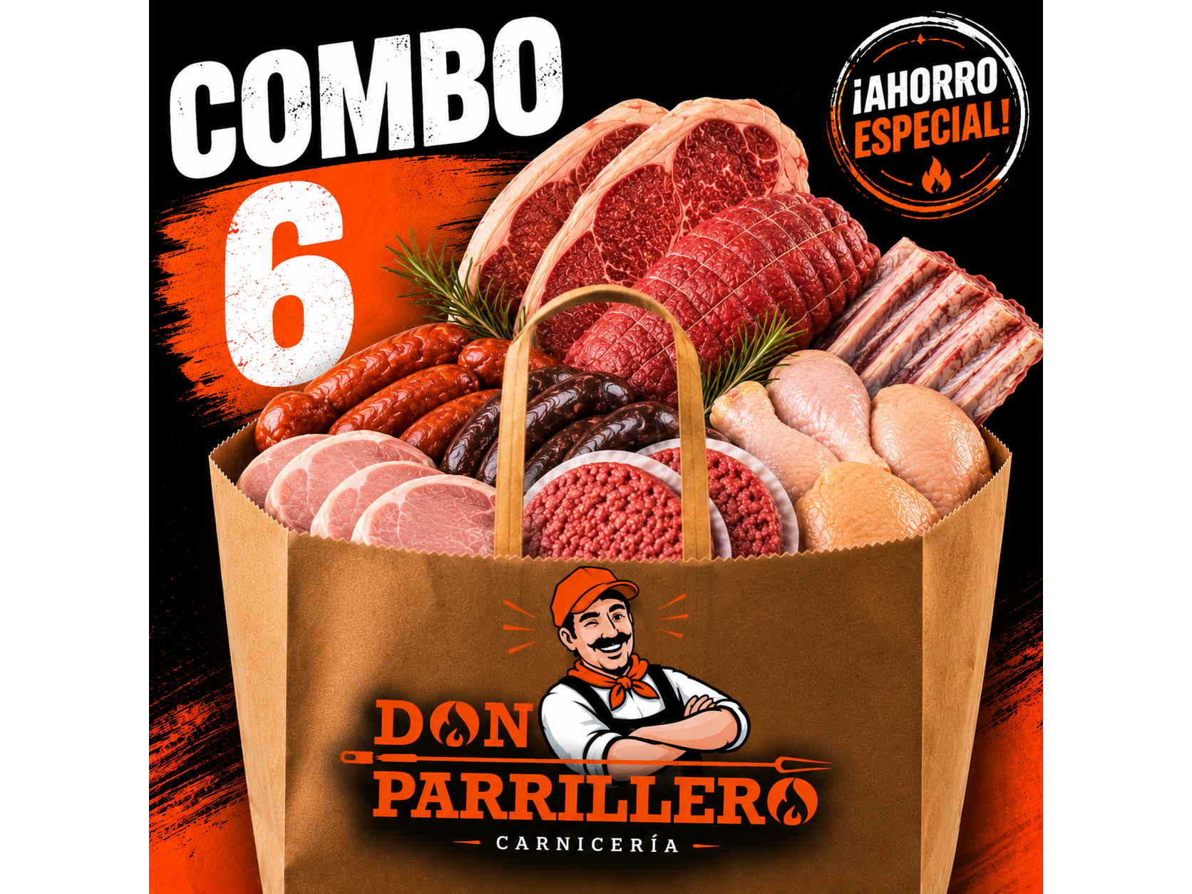COMBO 6 ASADITO ECO.