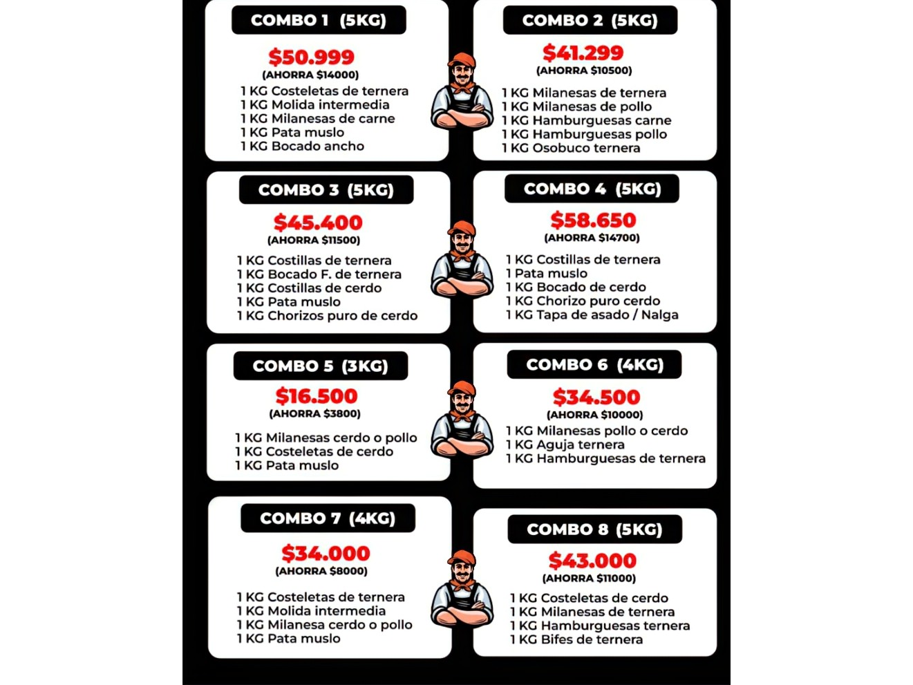 BOLSONES DEL 01 AL 08