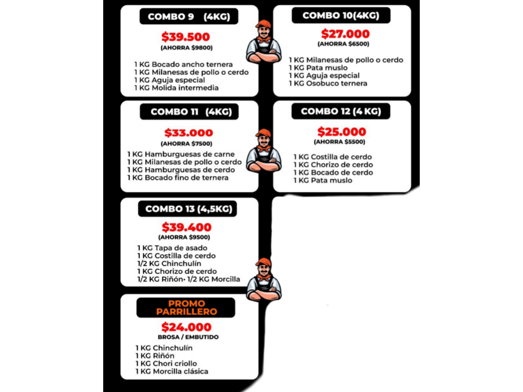 BOLSONES DEL 09 AL 13