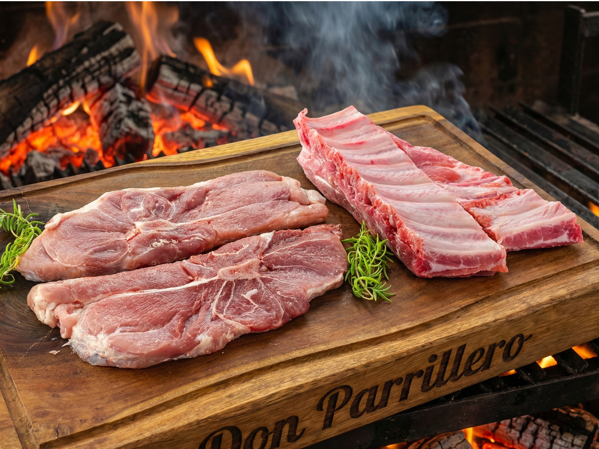 1 Kg Costilla de Cerdo + 1 kg de Bocado de Cerdo