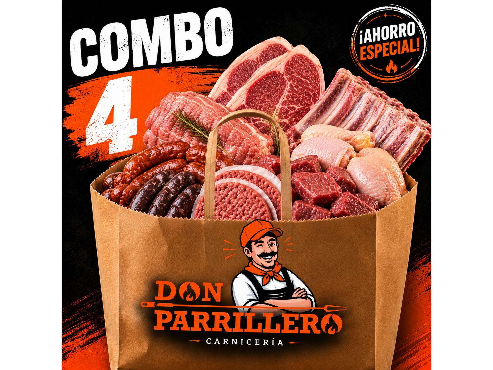 COMBO 4 PARRILLERO