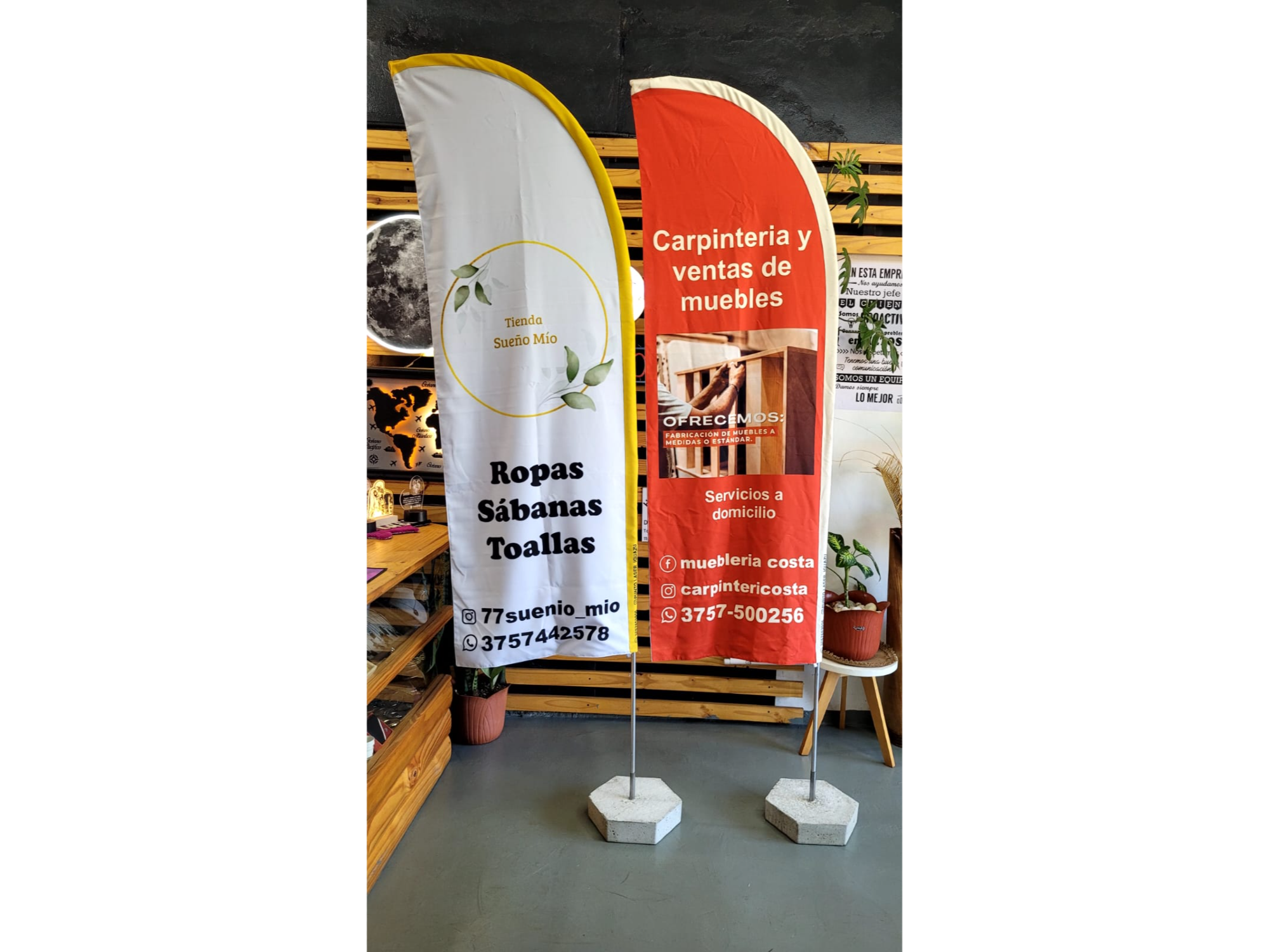 Fly banner / Banderin PAR CON DISEÑO DIFERENTE