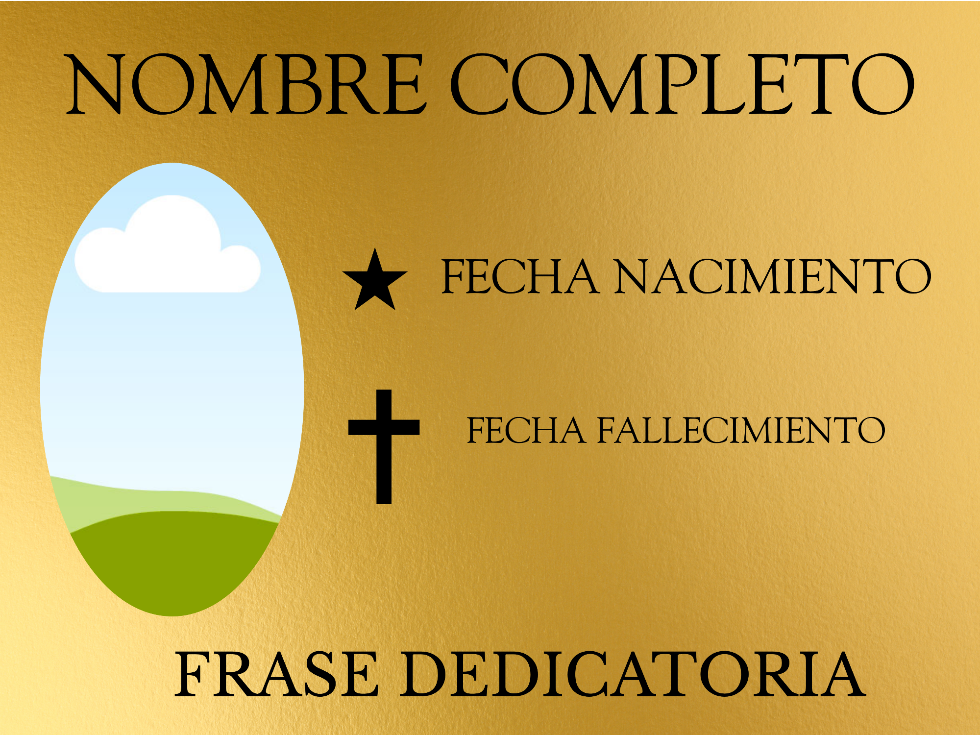 Placa panteon A5