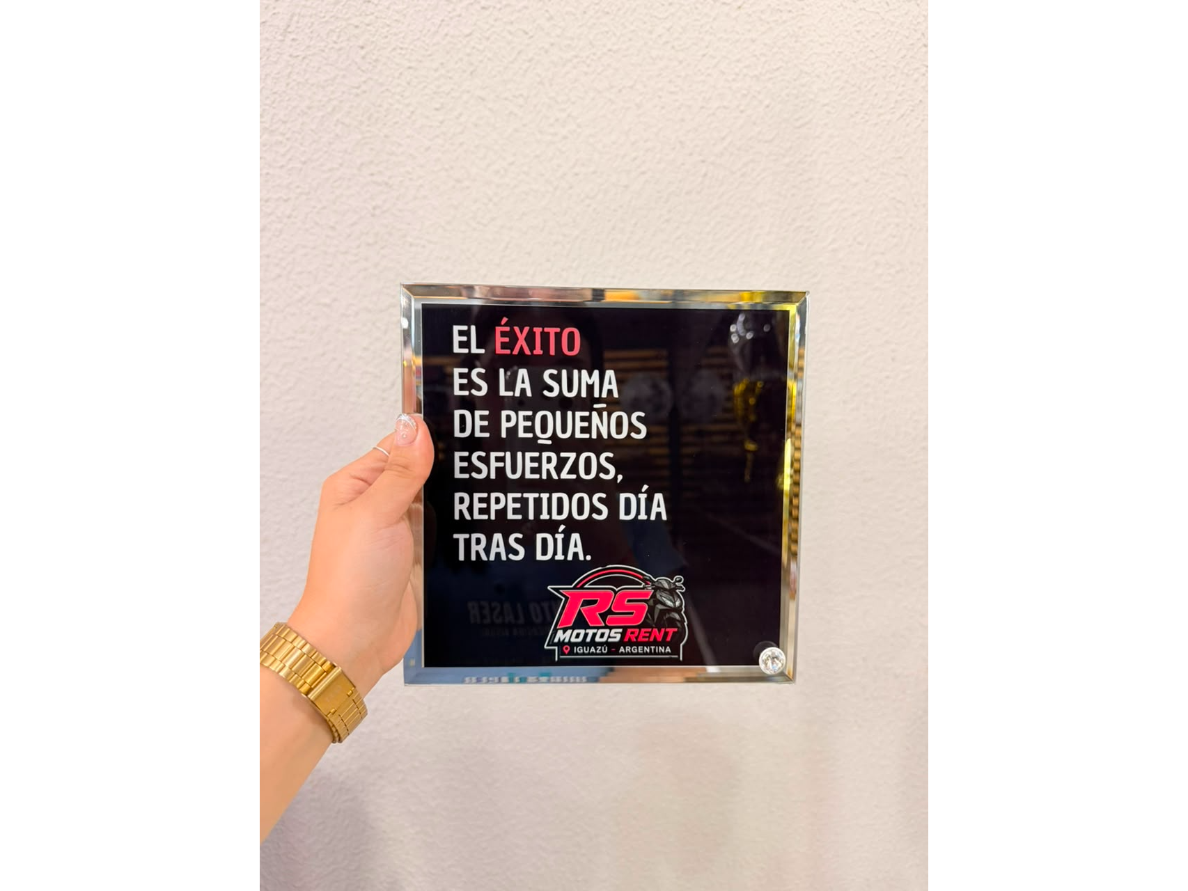 Muestra de cuadro vidrio 20cm