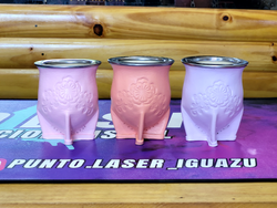 Mate calabaza con flor