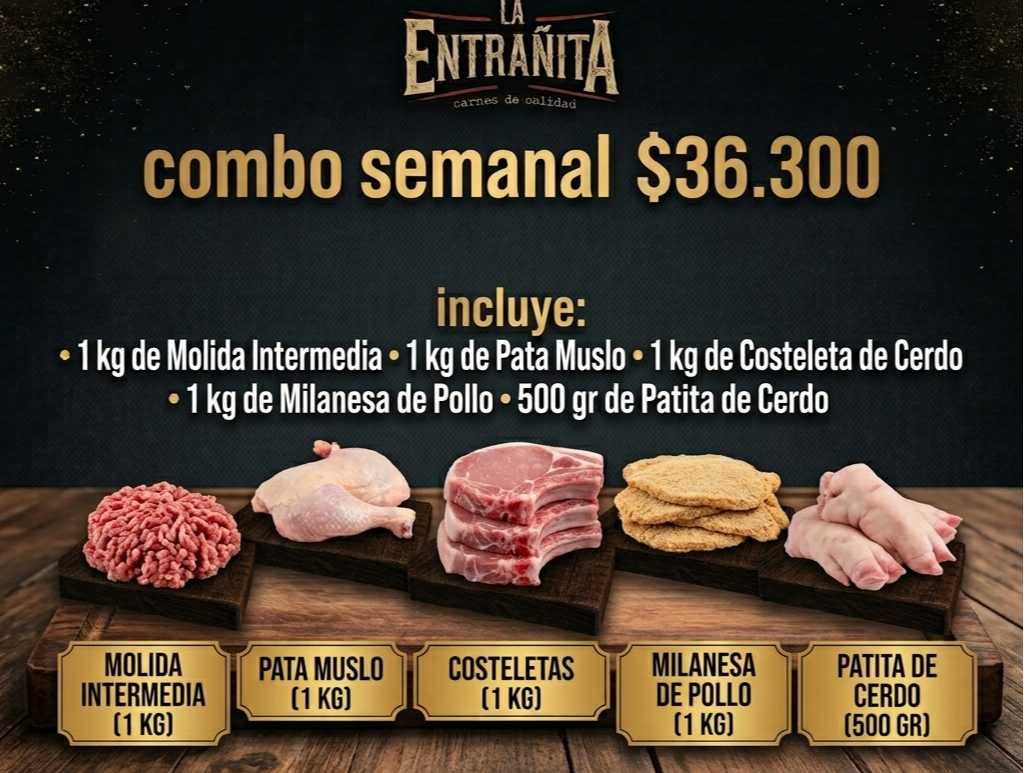 COMBO SEMANAL de La Entrañita carnes RUTA 20