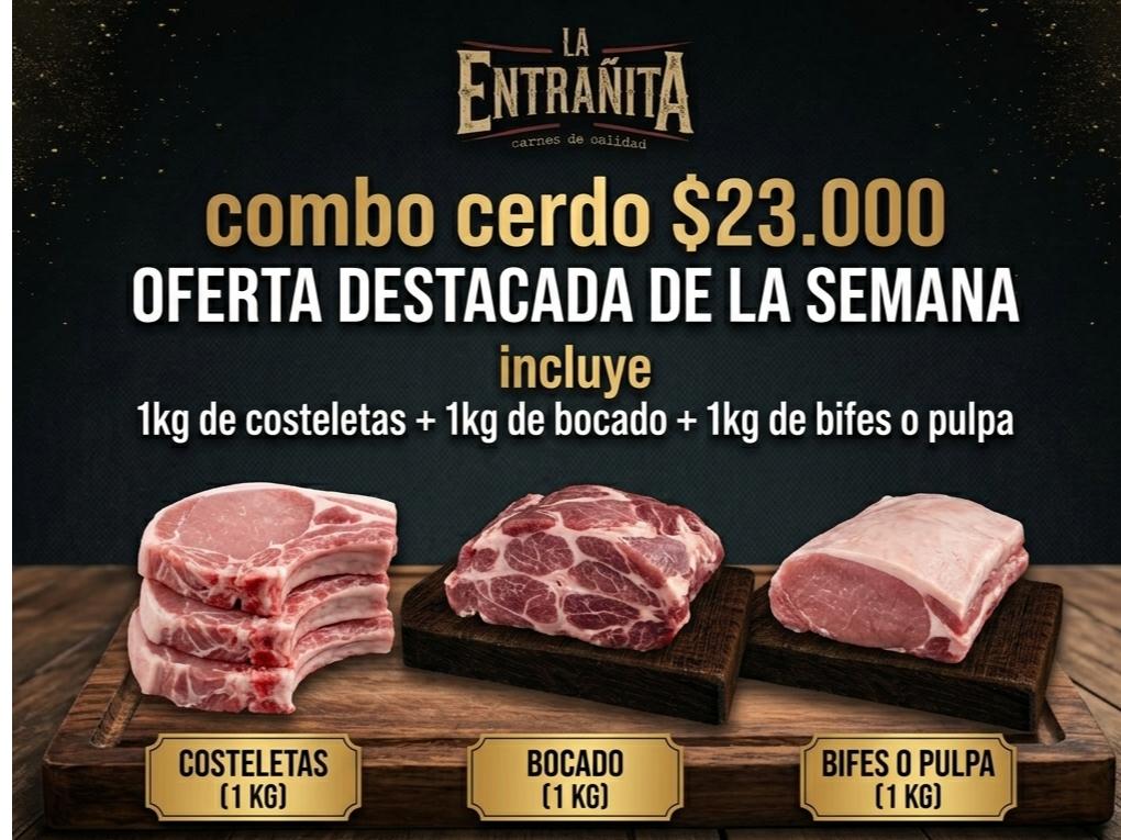 COMBO CERDO de La Entrañita carnes RUTA 20