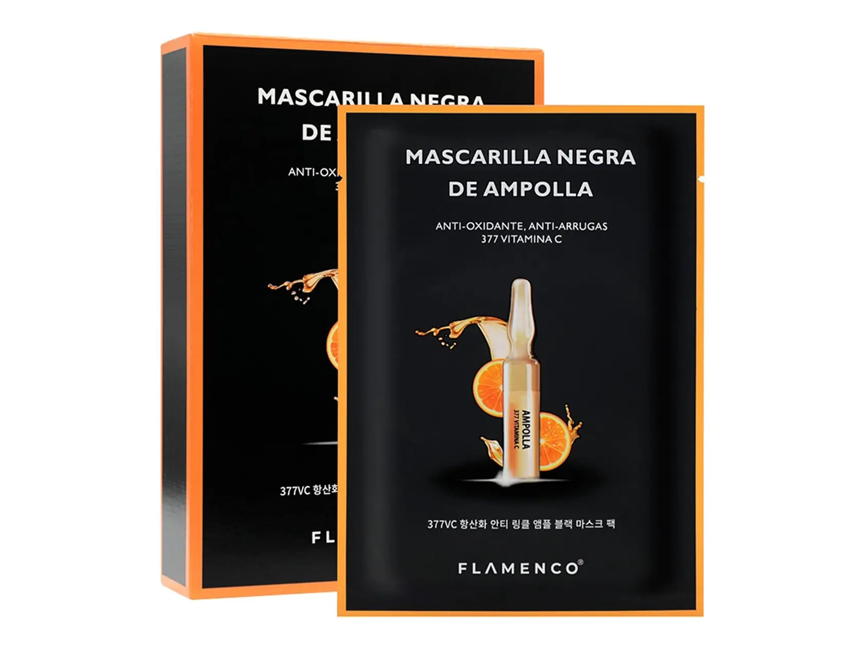 Mascarilla Negra de Ampolla Vitamina C