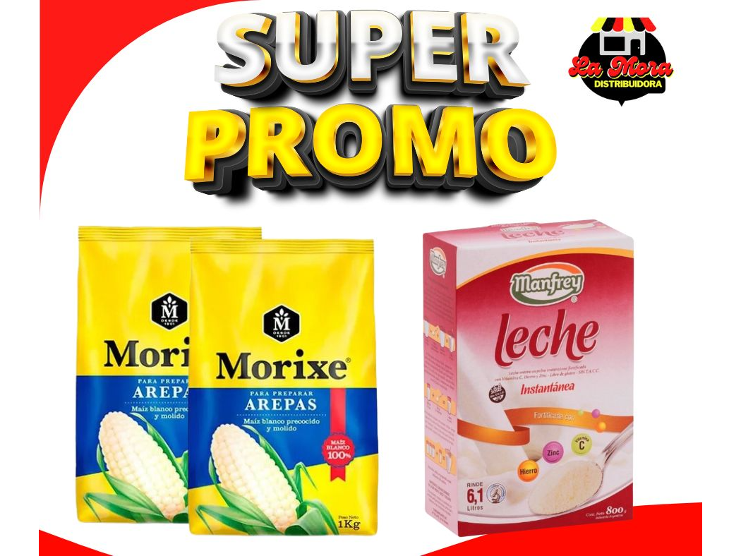 2kg Harina Morixe + 1 Leche Manfrey