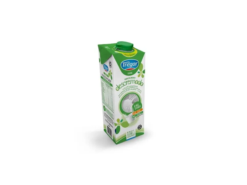Leche en Caja Tregar Descremada 1 L