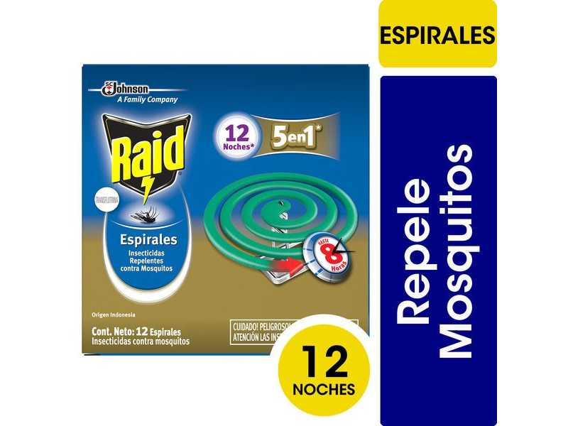 RAID Espirales - Caja 12 Unidades