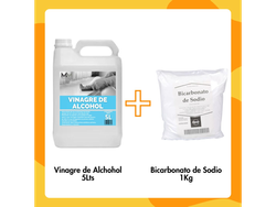 Nuevo ¡COMBO 1000 usos! Bicarbonato + Vinagre de Alcohol