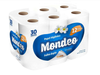 P. Higiénico MONDEO Doble Hoja 30 mts - Pack x 12 unidades