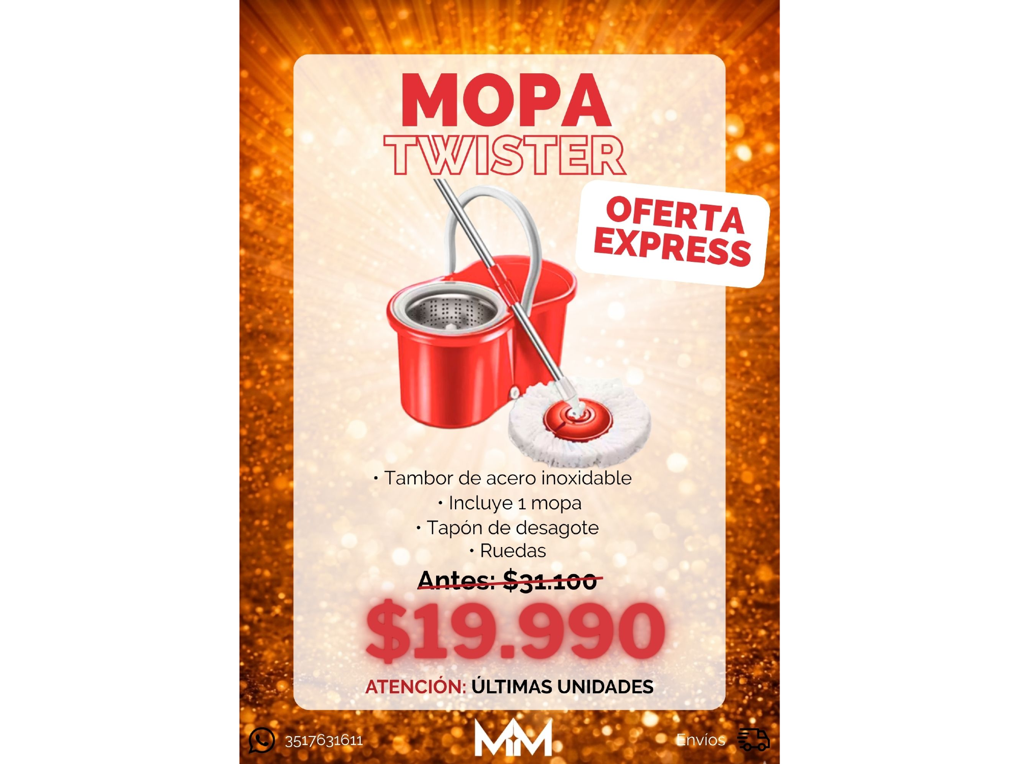 Balde con Mopa Centrífuga