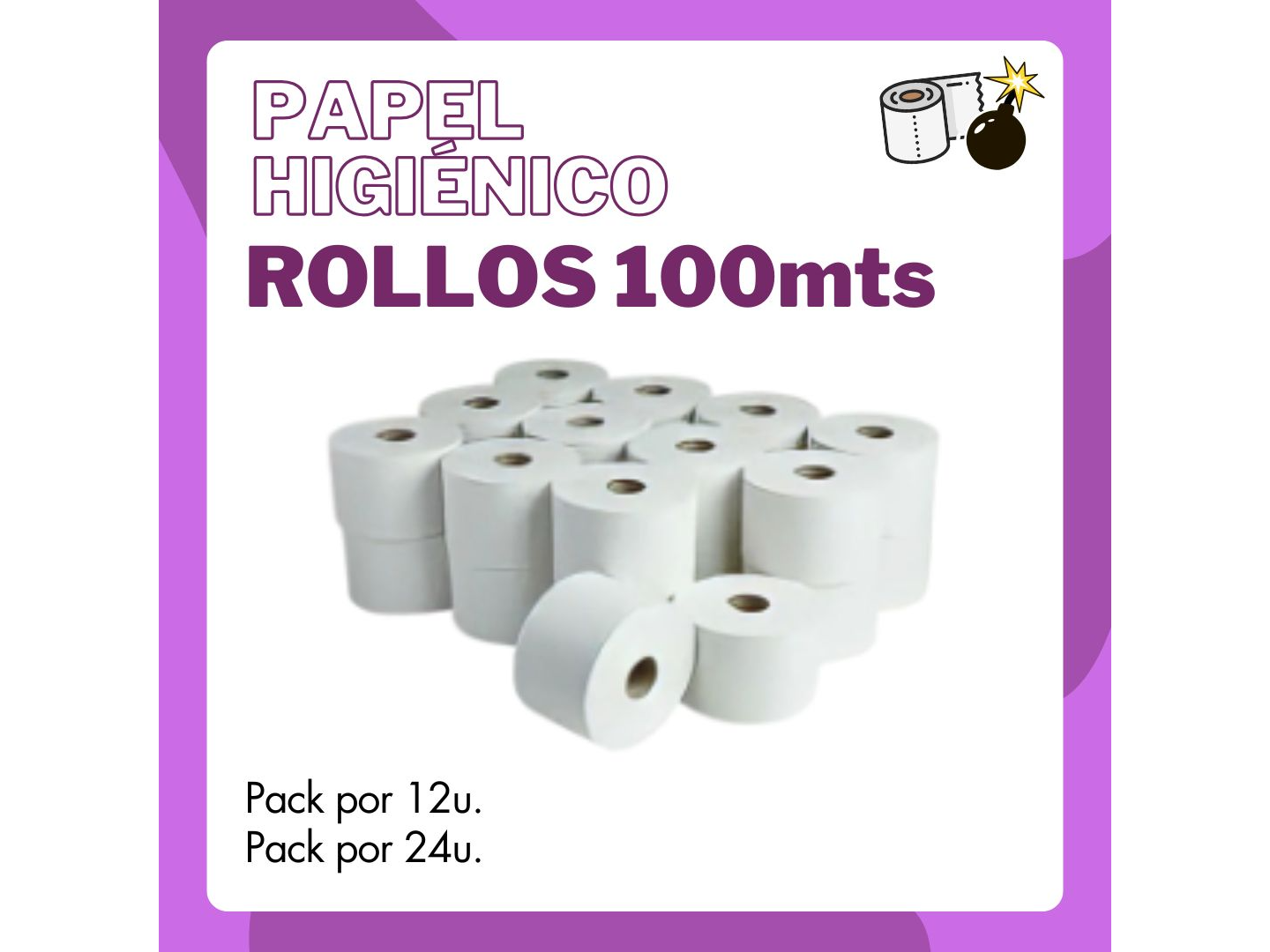 Papel Higiénico BLANCO ECO 100 mts