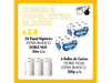 Combo 2: 24 Papel Hig. Doble Hoja 30 mts + 6 R. Cocina 200 paños "Extra Blanco"
