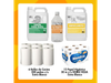 ¡COMBO CLÁSICO! Jabón Ropa + Lavandina + Detergente 1 lt + Papel Hig. + Rollo de Cocina