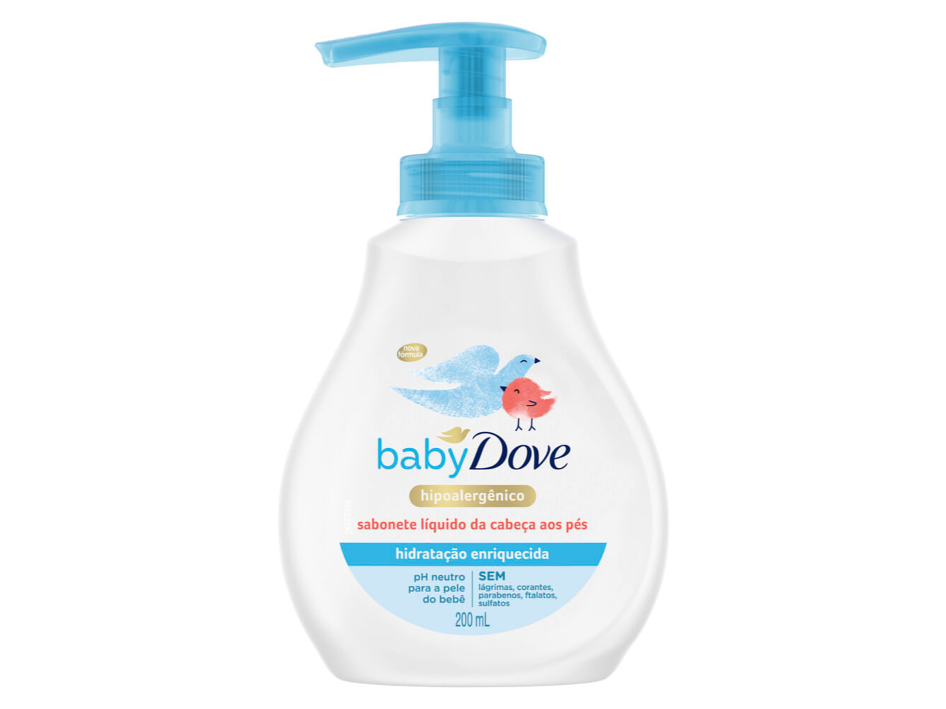 JABÓN LÍQUIDO HIPOALERGENICO BABY DOVE 200ML