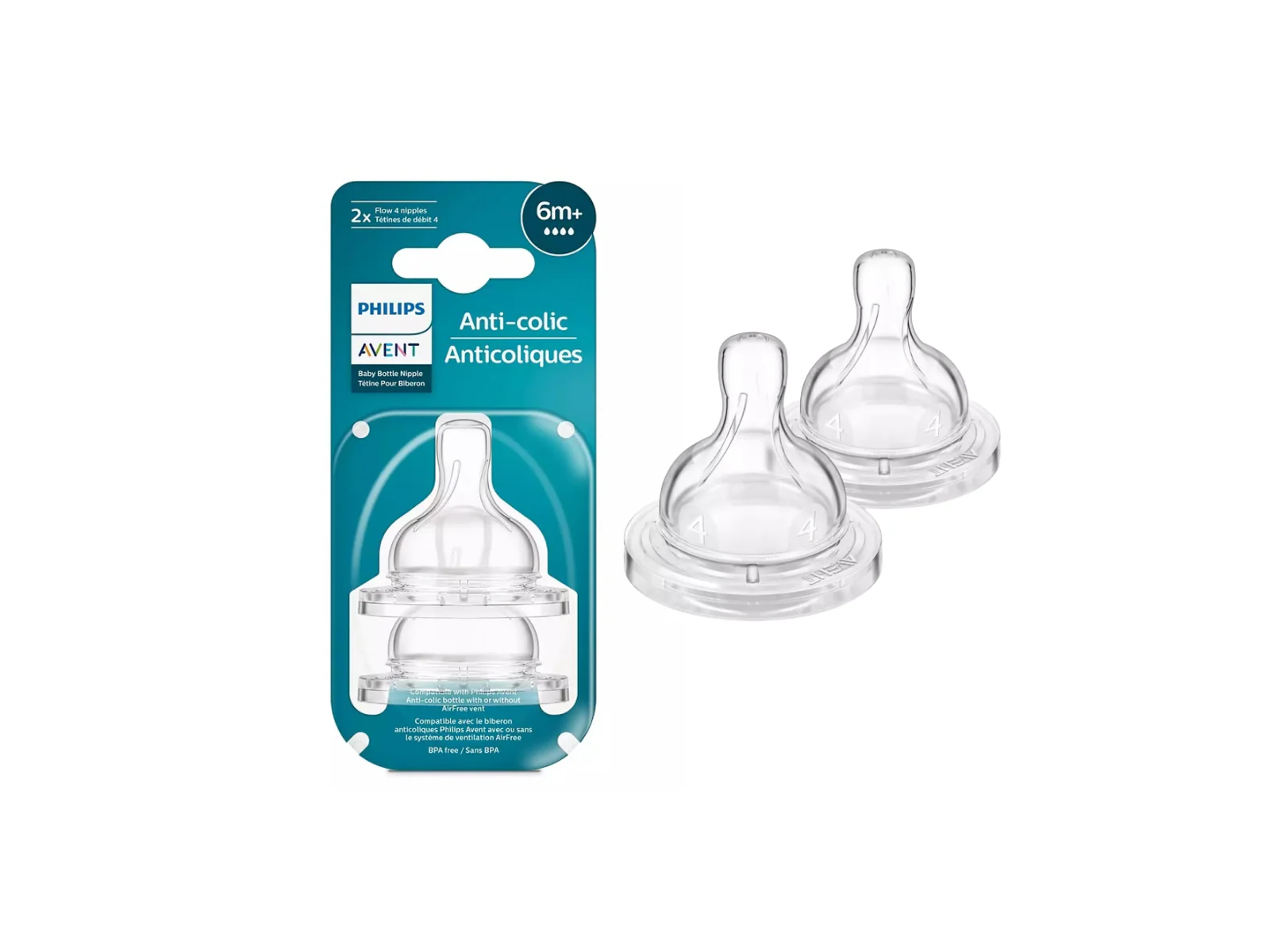 TETINA PHILIPS AVENT ANTI-COLIC X2 6M+