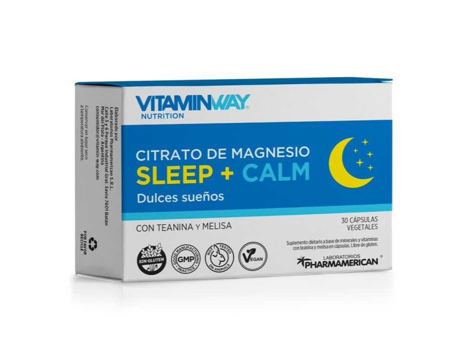 CITRATO DE  MAGNESIO  SLEEP+CALM VITAMIN WAY X30 CÁPSULAS VEGETALES