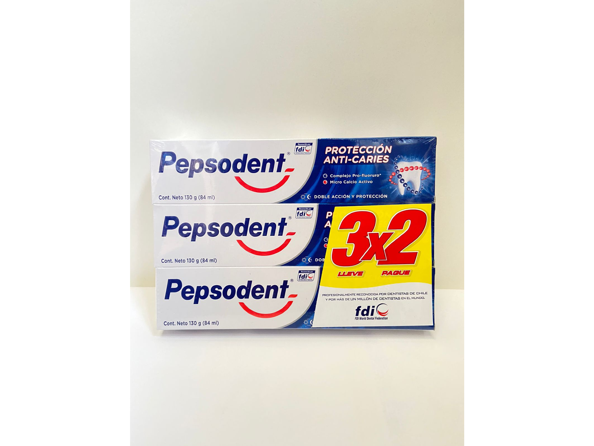Tripack Pepsodent protección anti caries grande