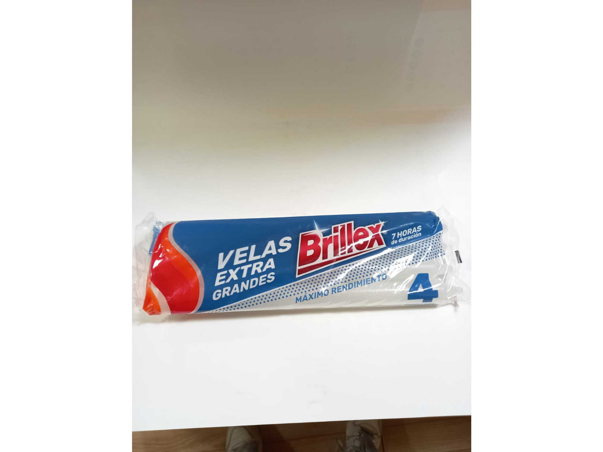 Velas extra grandes x4