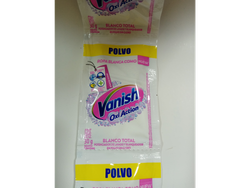 Vanish polvo ropa blanca