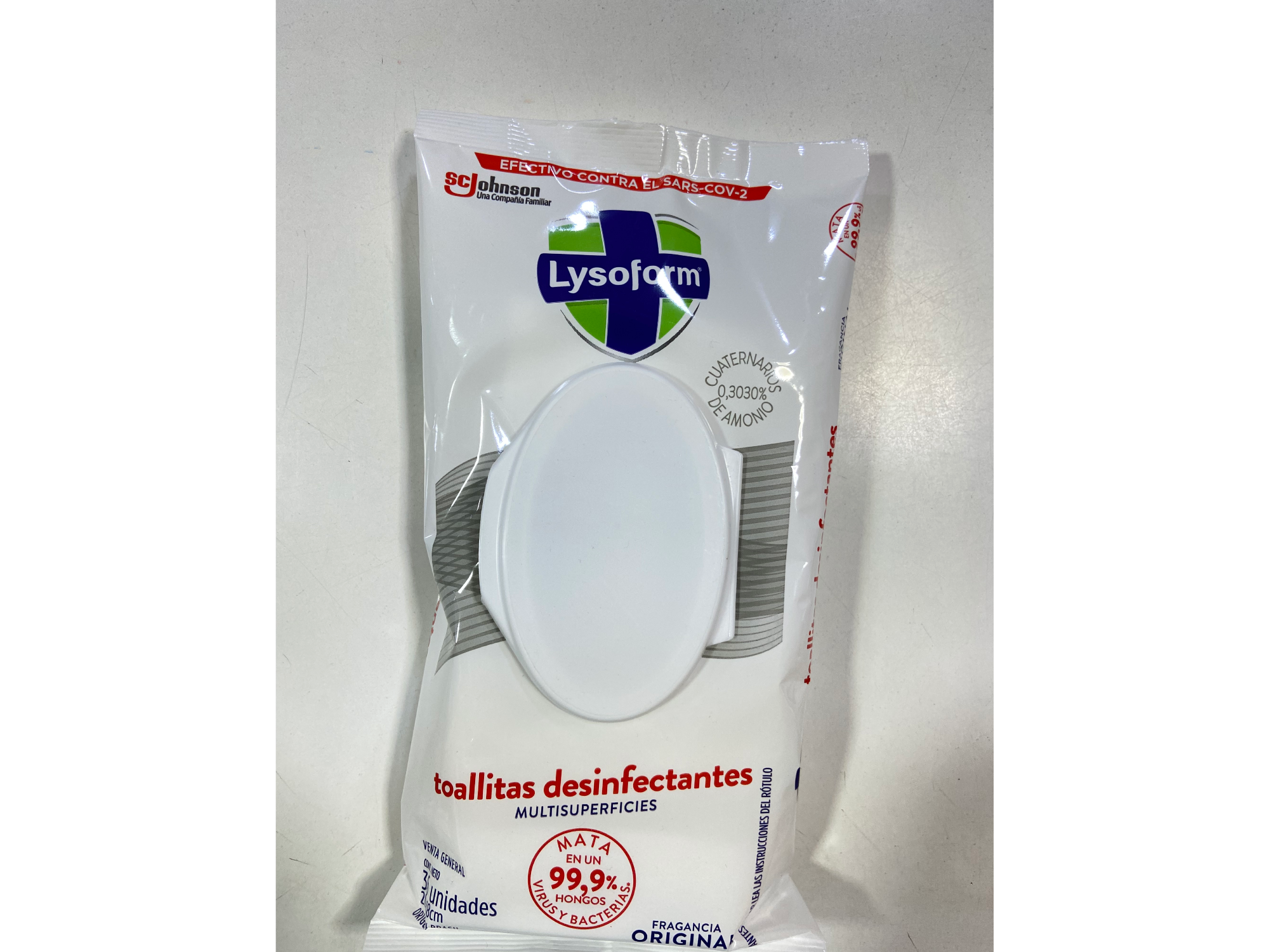 Toallitas Lysoform multiuso con cloro