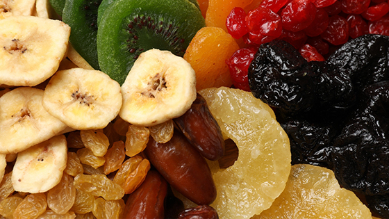 Fruta deshidratada/desecada