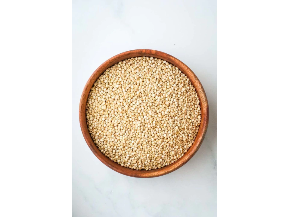 Semilla de quinoa blanca lavada