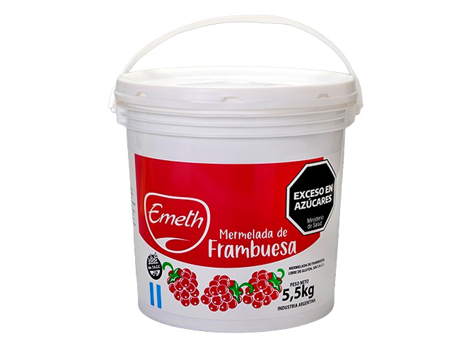 Mermelada de frambuesa x 5,5kg Emeth