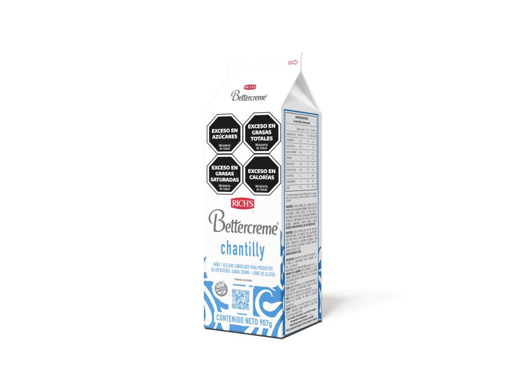 Crema chantilly Bettercreme x 900gr Rich's