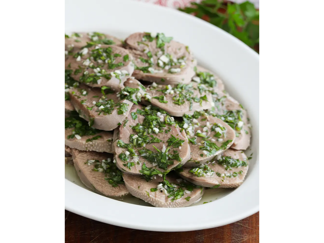 Lengua a la vinagreta