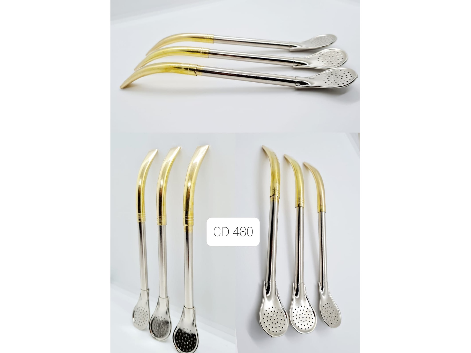 BOMBILLA PICO LORO ACERO CON PICO BRONCE