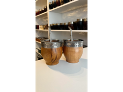 MATE IMPERIAL ALGARROBO VIROLA LISA