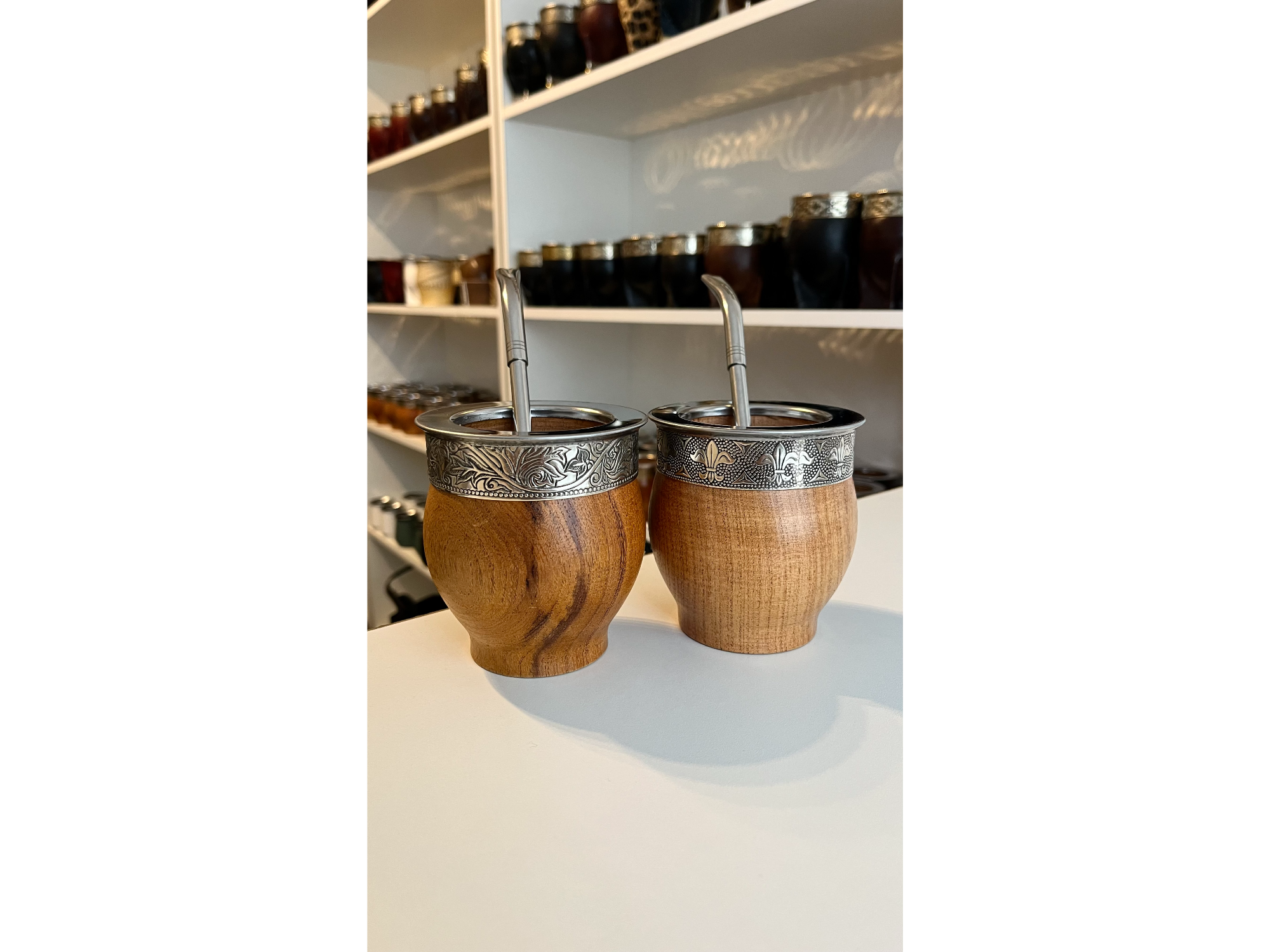 MATE IMPERIAL ALGARROBO CON BOMBILLA