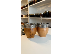 MATE IMPERIAL ALGARROBO CON BOMBILLA