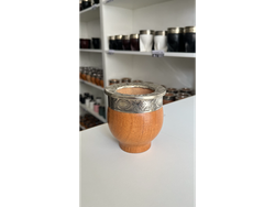 MATE IMPERIAL ALGARROBO CINCELADO ALPACA