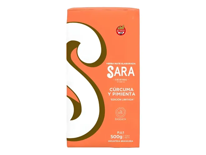 SARA CURCUMA Y PIMIENTA 500GR