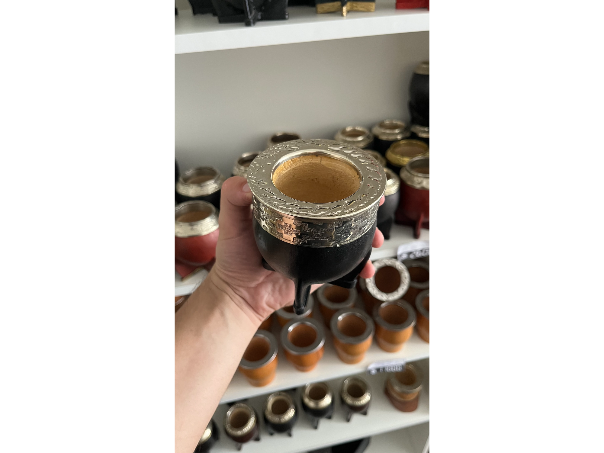 MATE IMPERIAL CINCELADO NEGRO