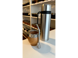 MATE IMPERIAL VIROLA LISA CON BOMBILLA Y TERMO