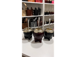 TORPEDO CINCELADO CALABAZA CON BOMBILLA PICO LORO