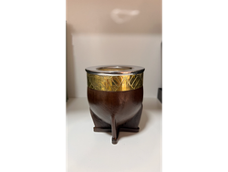 MATE IMPERIAL CALABAZA CON GUARDA BRONCE VIROLA ACERO