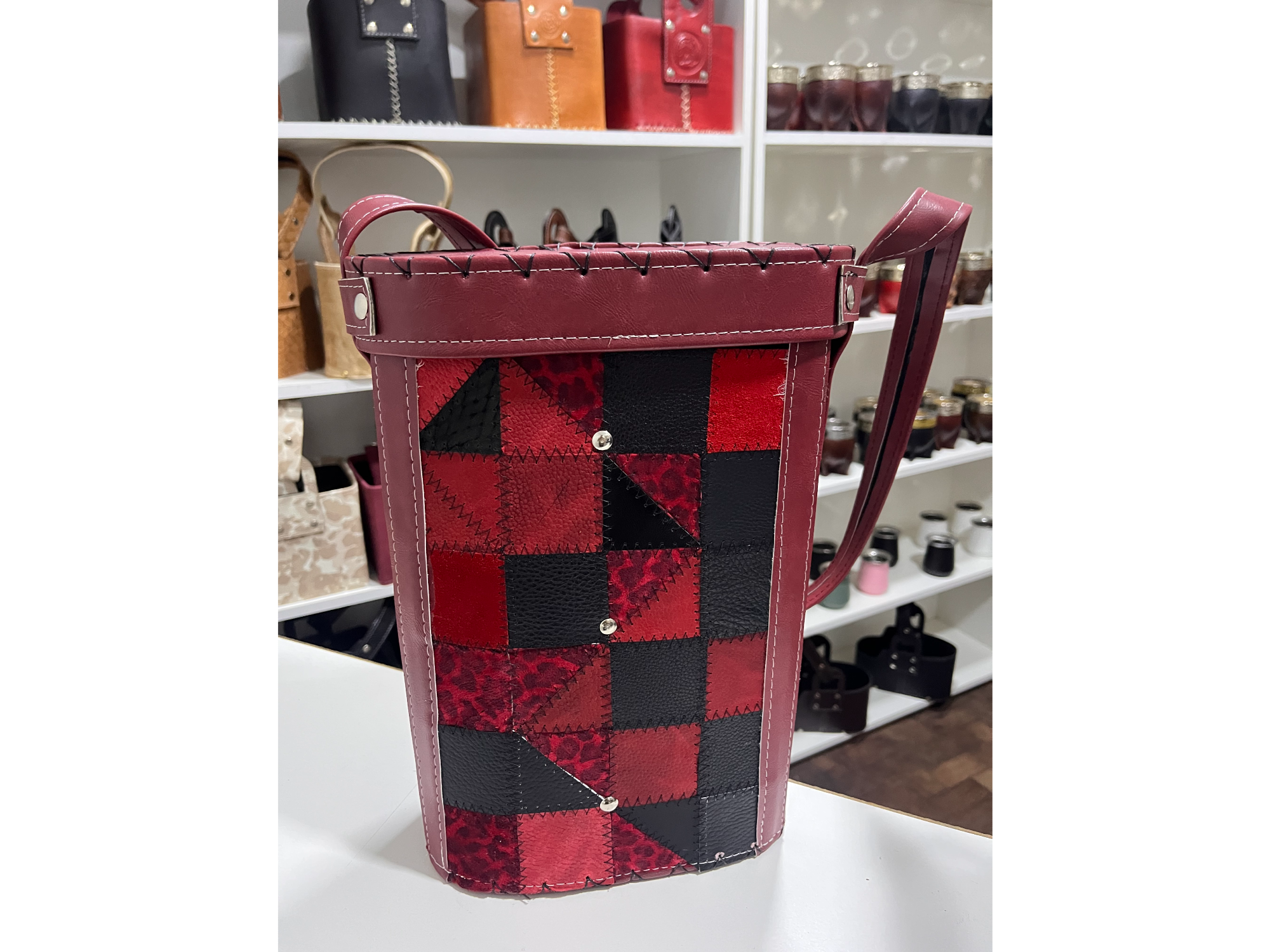 PORTA TERMO - BOLSO COLOR BORDO